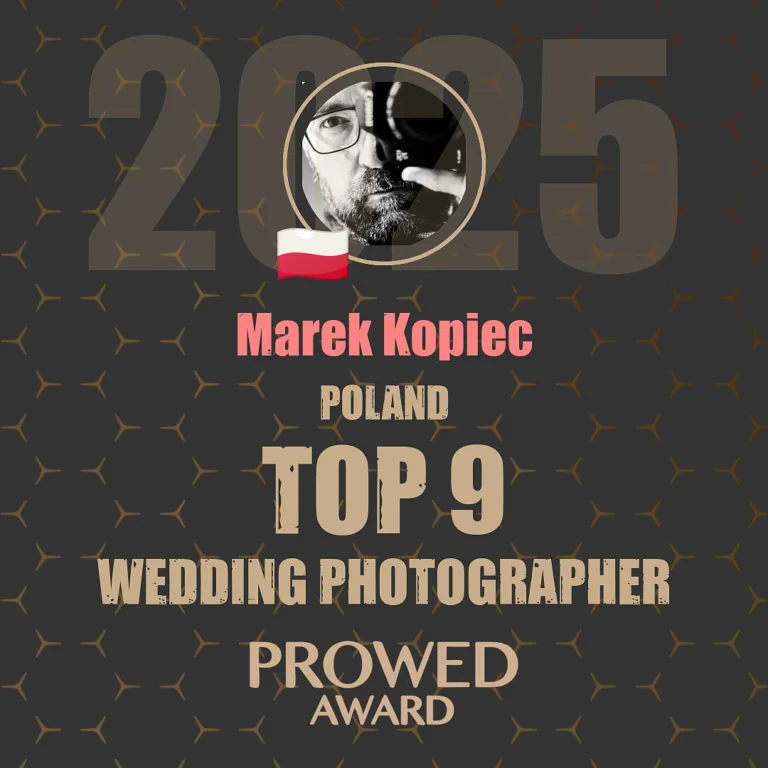 Najlepszy fotograf ślubny w Polsce 2025 – nasze miejsce w prestiżowym rankingu PROWEDaward